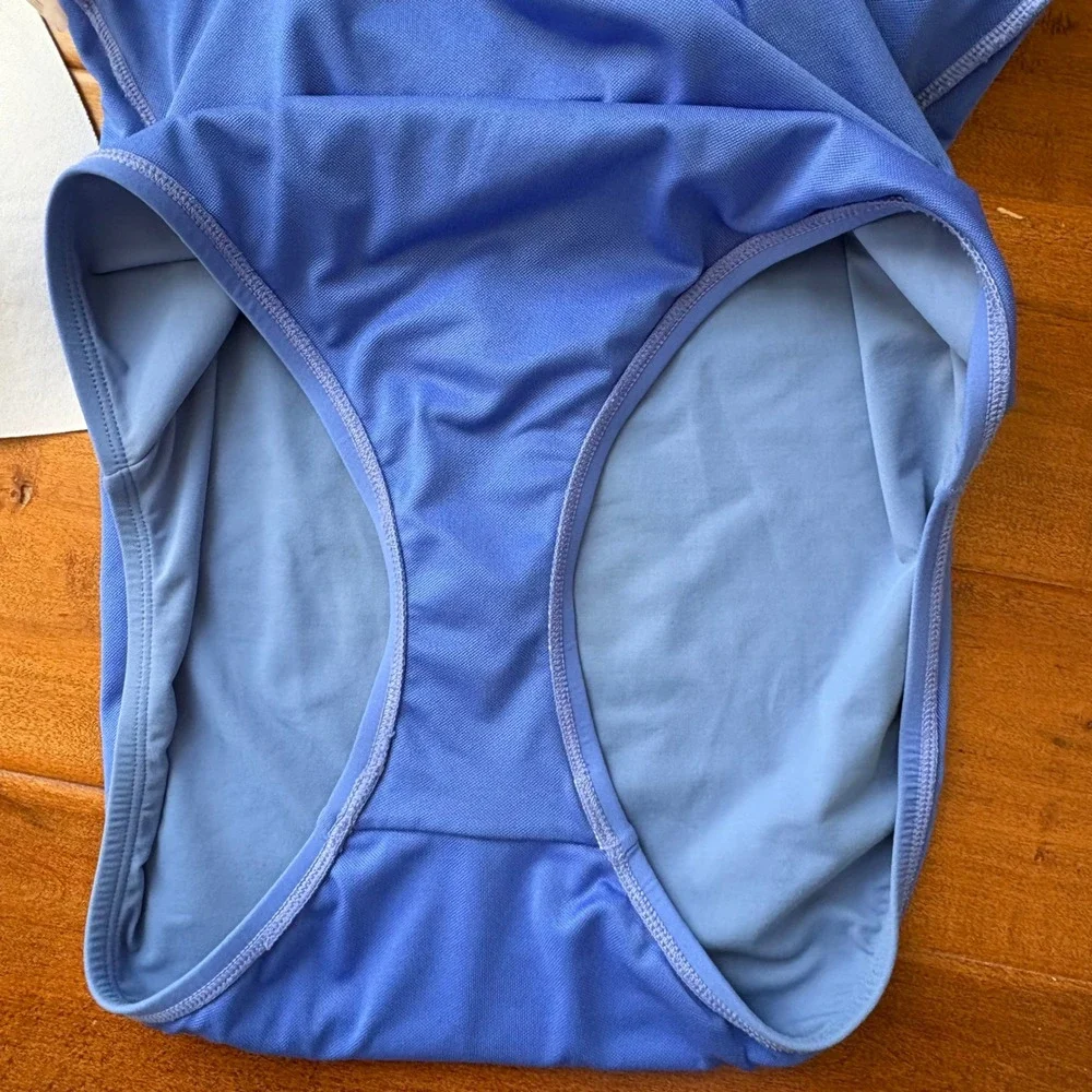 Bleu Rod Beattie Lace-Up One Piece Swimsuit Womens 10 Blue